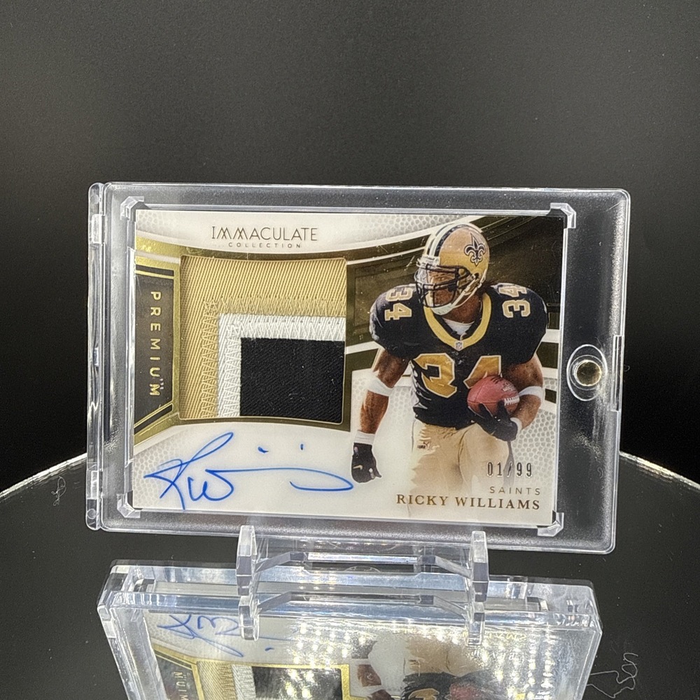 2025 Panini Immaculate Premium Autographs Ricky Williams 3 Color 1/99‎